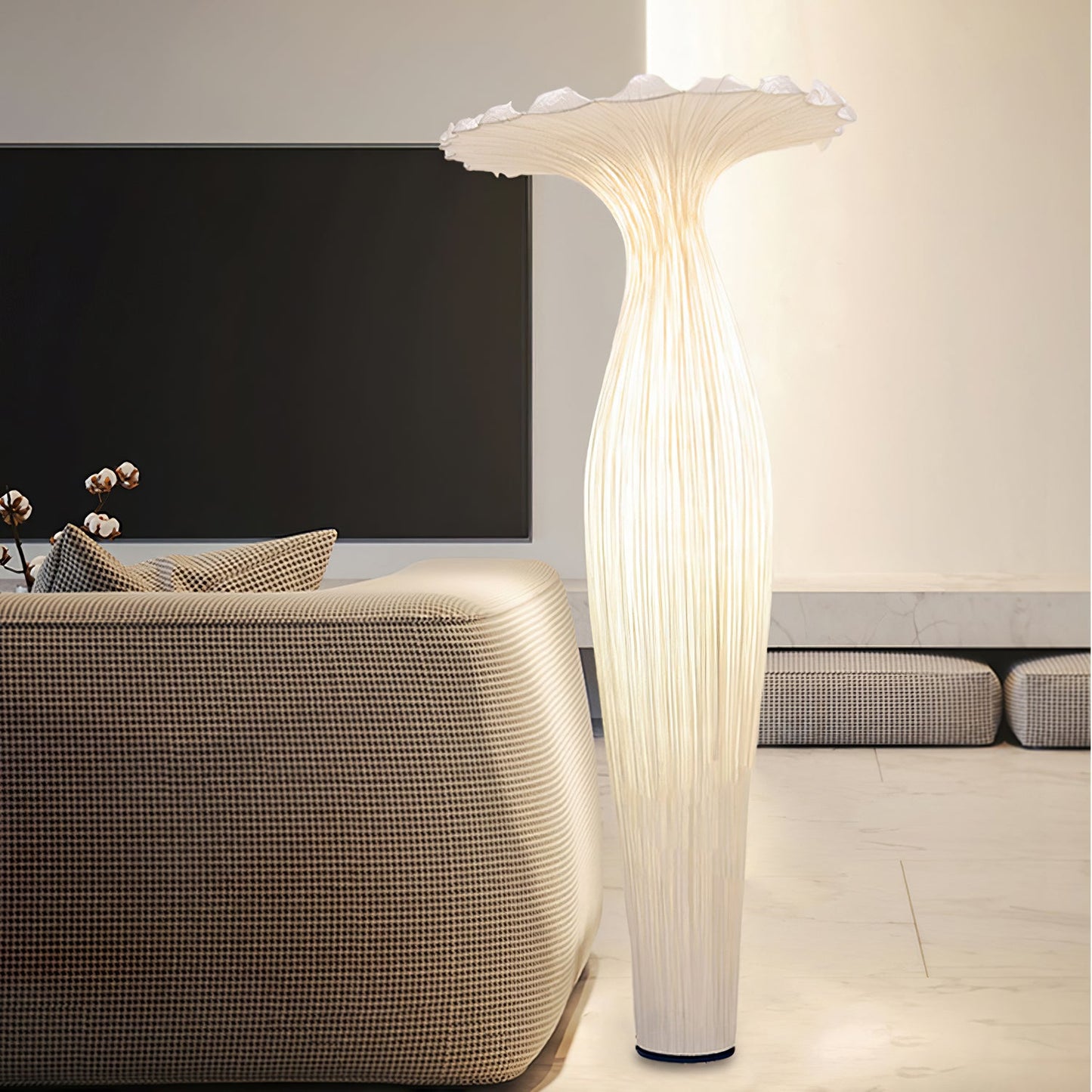 Vase Fabric Floor-mounted Lamp Floor Lamp