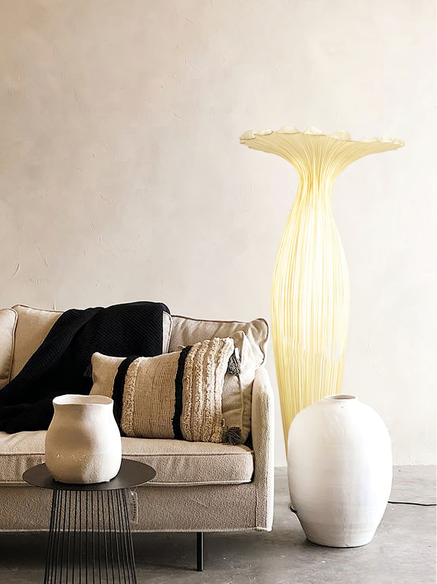 Vase Fabric Floor-mounted Lamp Floor Lamp