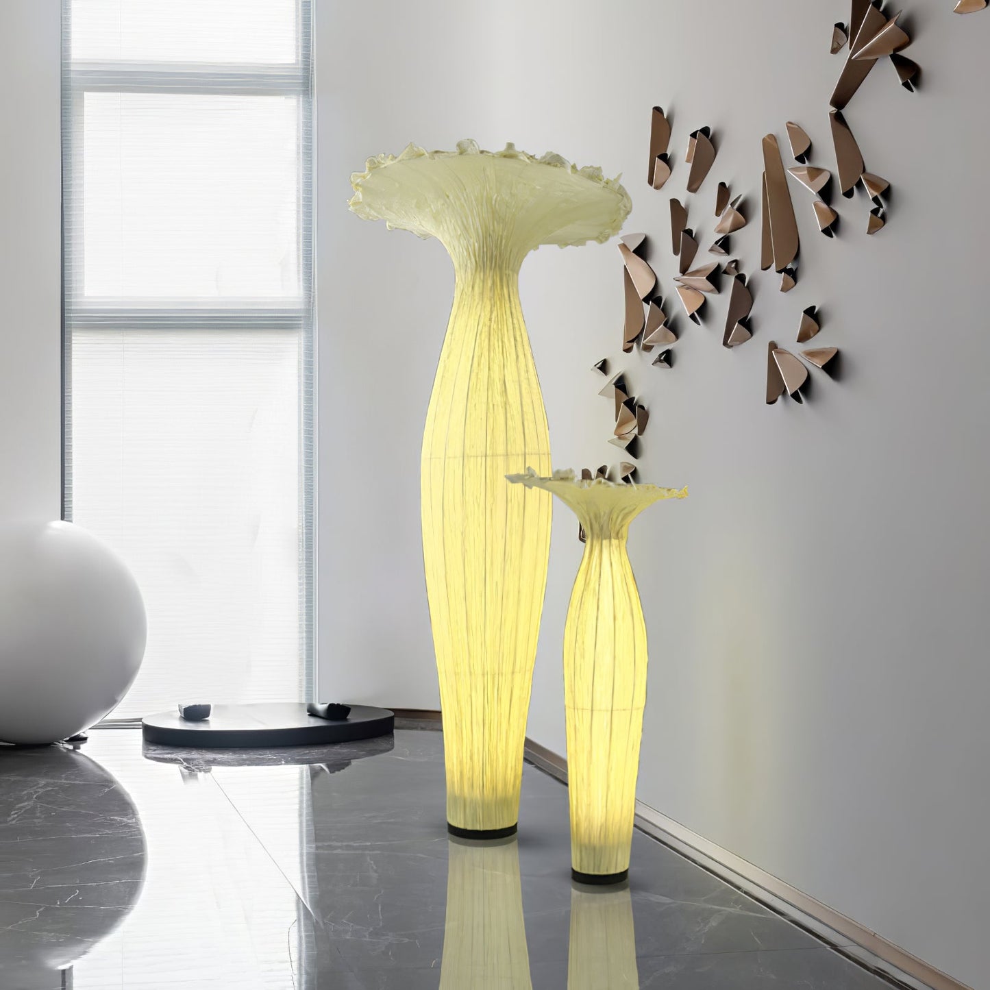 Vase Fabric Floor-mounted Lamp Floor Lamp