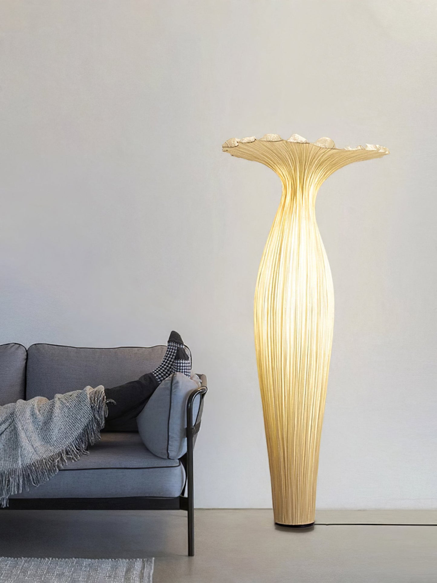 Vase Fabric Floor-mounted Lamp Floor Lamp