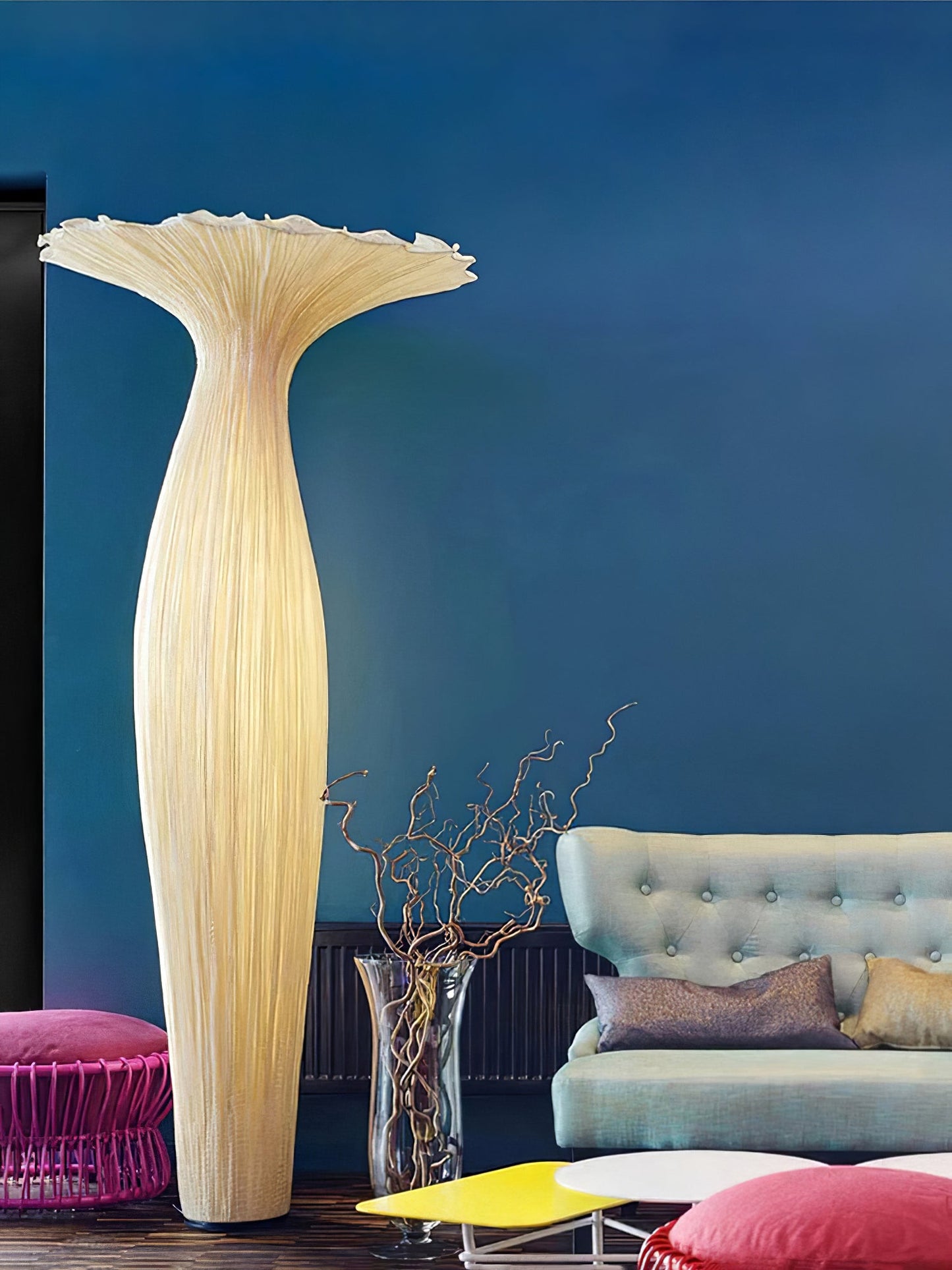 Vase Fabric Floor-mounted Lamp Floor Lamp