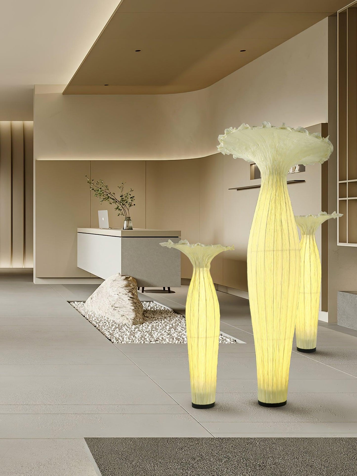 Vase Fabric Floor-mounted Lamp Floor Lamp