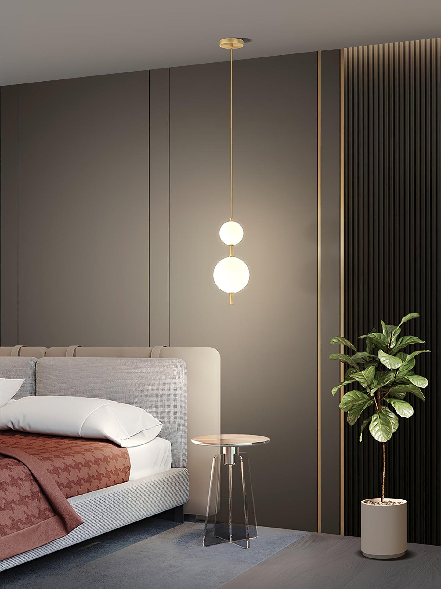 Vertical Globe Hanging light Pendant Lamp