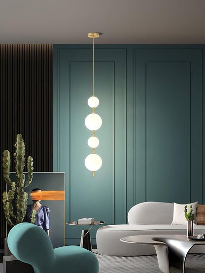 Vertical Globe Hanging light Pendant Lamp