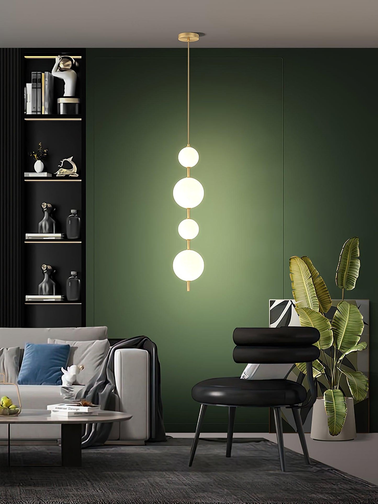 Vertical Globe Hanging light Pendant Lamp