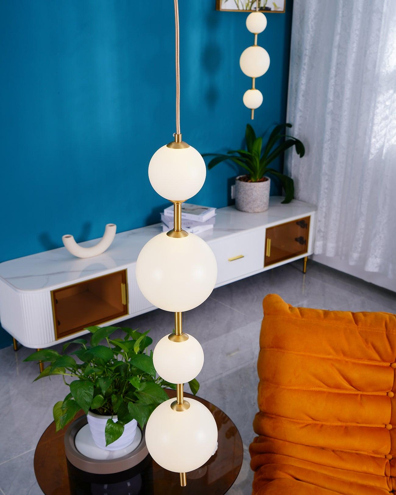 Vertical Globe Hanging light Pendant Lamp