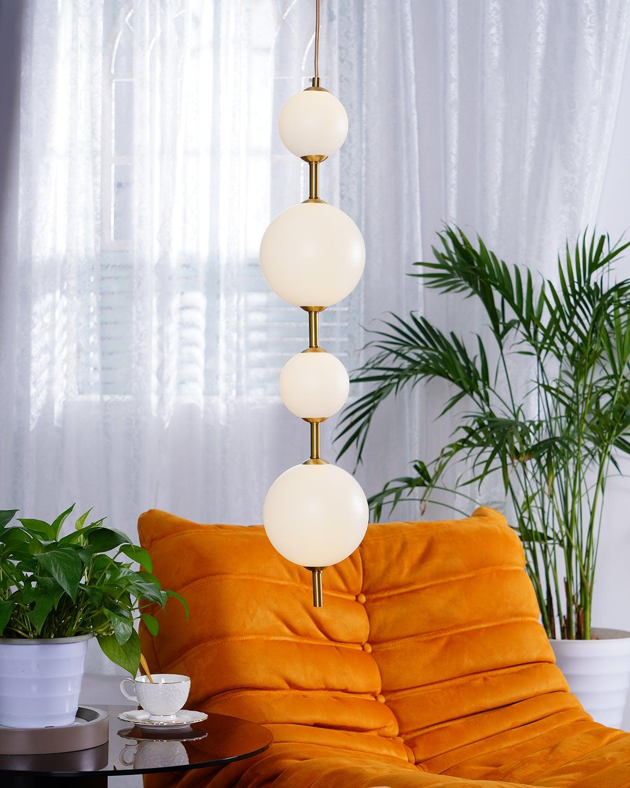 Vertical Globe Hanging light Pendant Lamp