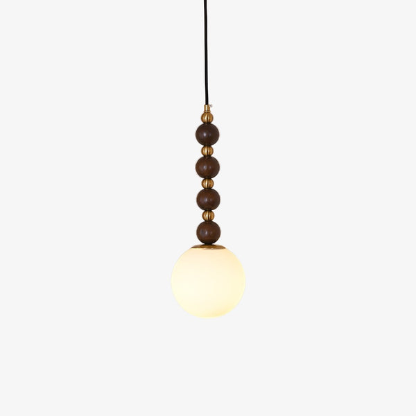 Vertical Walnut Balls Houselight Pendant Lamp