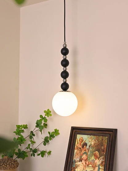 Vertical Walnut Balls Houselight Pendant Lamp