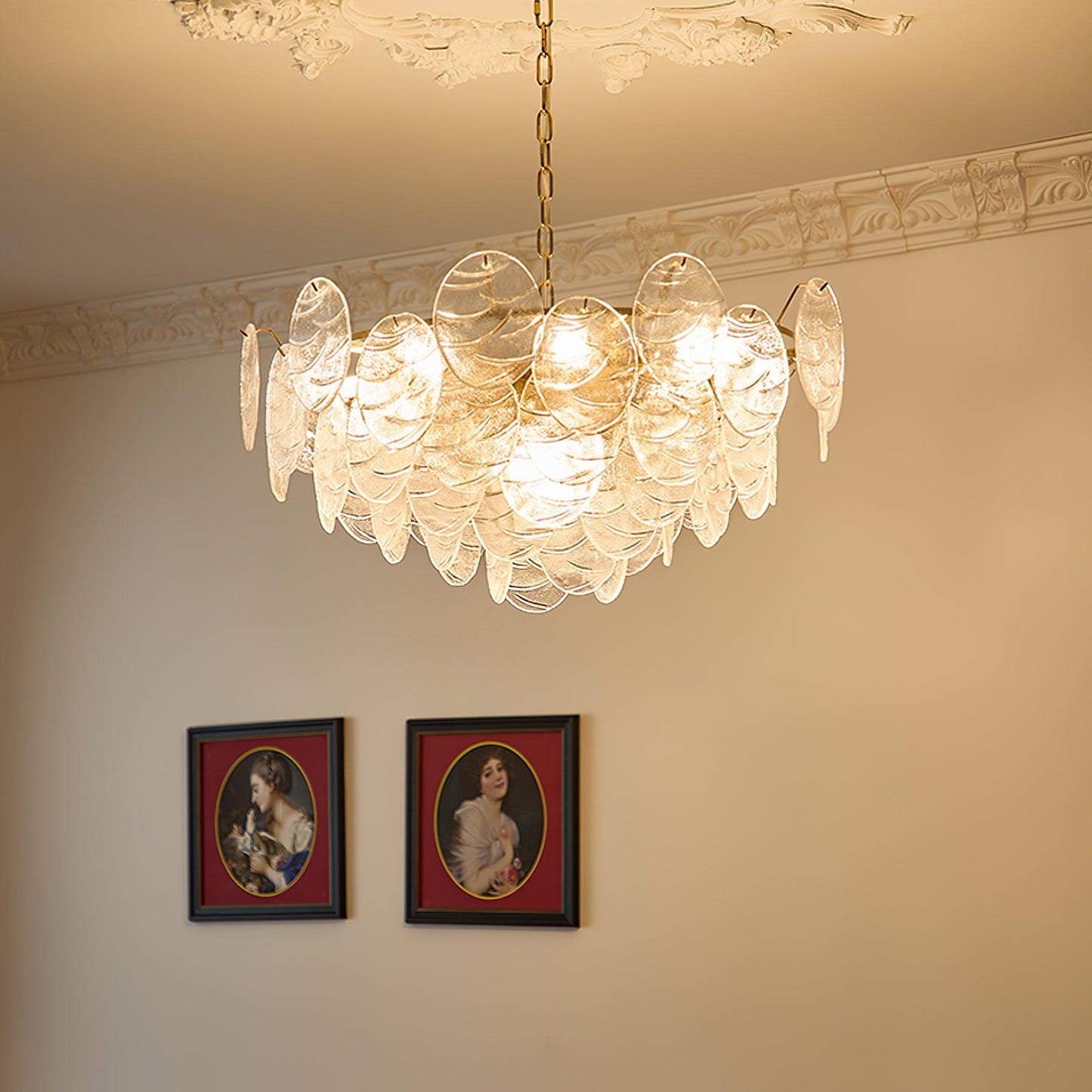 Victorian Disc Gasolier Chandelier