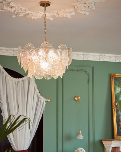 Victorian Disc Gasolier Chandelier