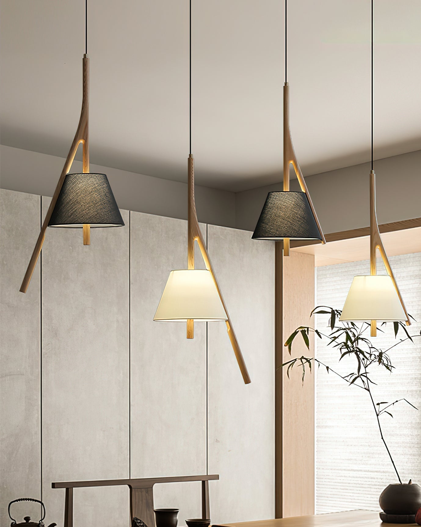 Nanzhi Wood Drop light Pendant Lamp