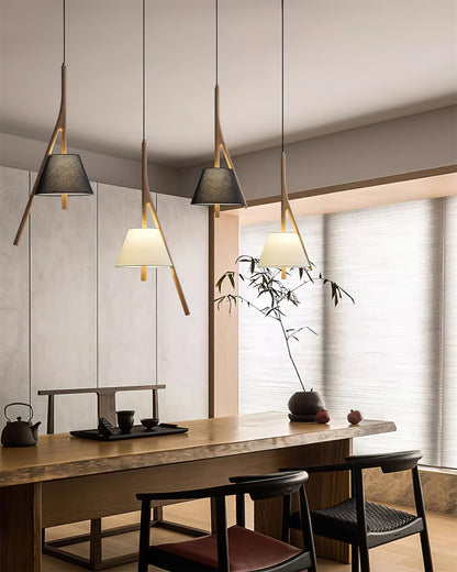 Nanzhi Wood Drop light Pendant Lamp