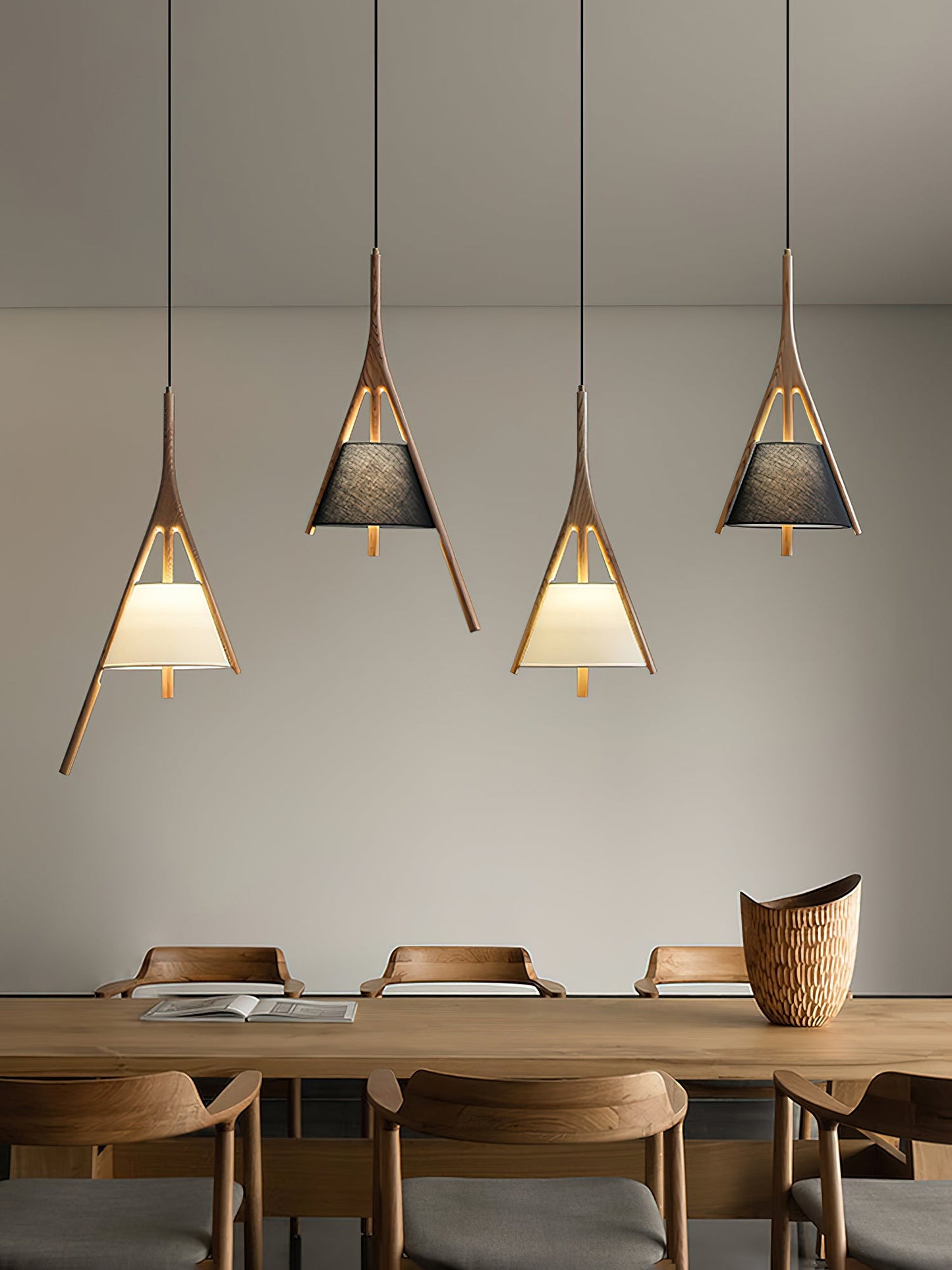 Nanzhi Wood Drop light Pendant Lamp