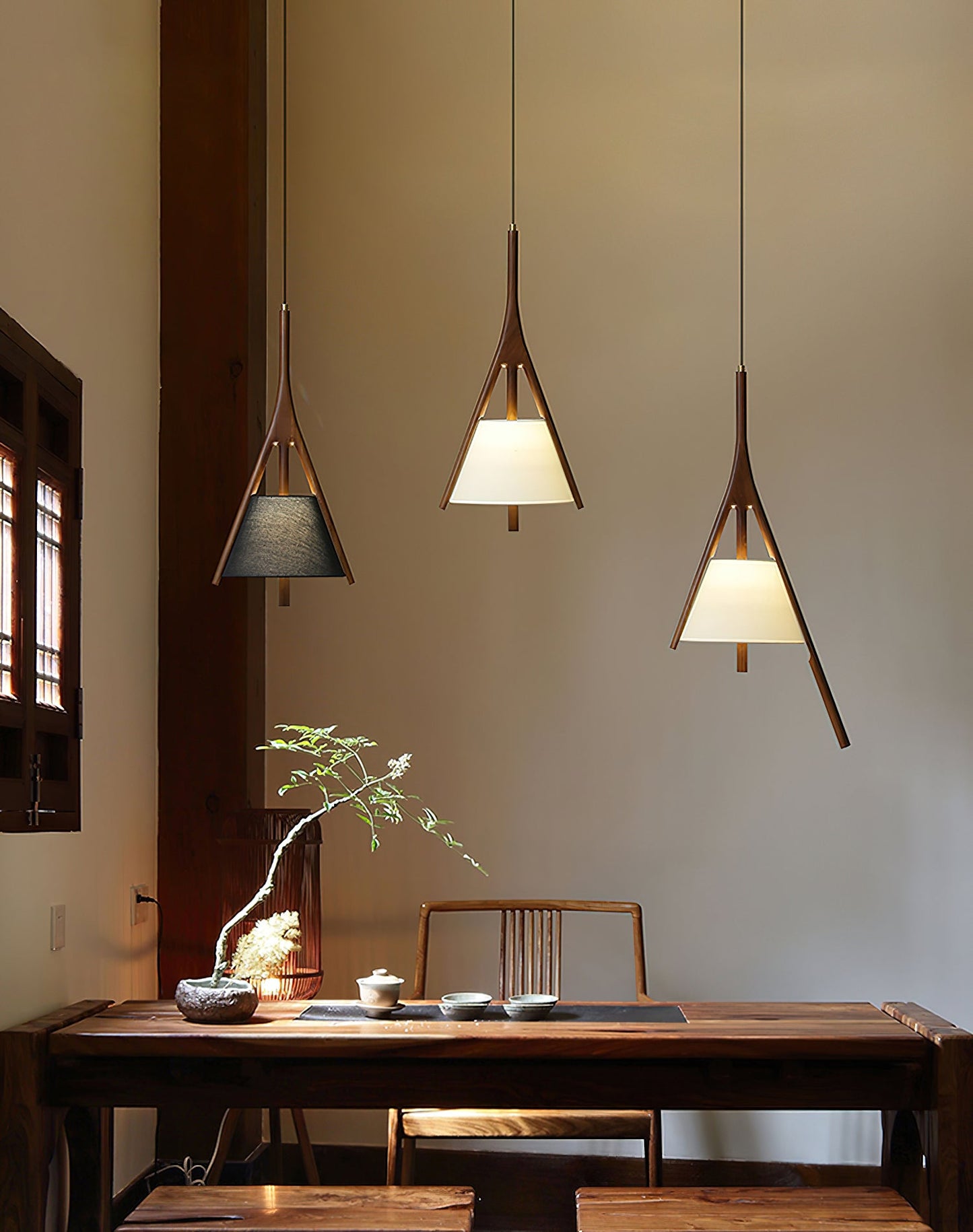 Nanzhi Wood Drop light Pendant Lamp