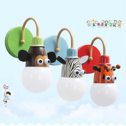 Cartoon Animal Kids Lamp bracket Wall Lamp