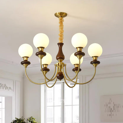 Retro Monique Gasolier Chandelier