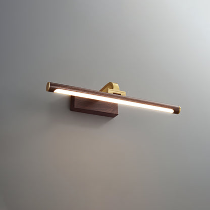 Walnut Color Linear LED Wall light fixture Wall Light