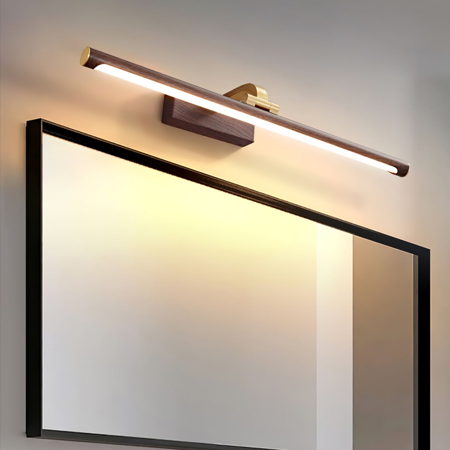 Walnut Color Linear LED Wall light fixture Wall Light