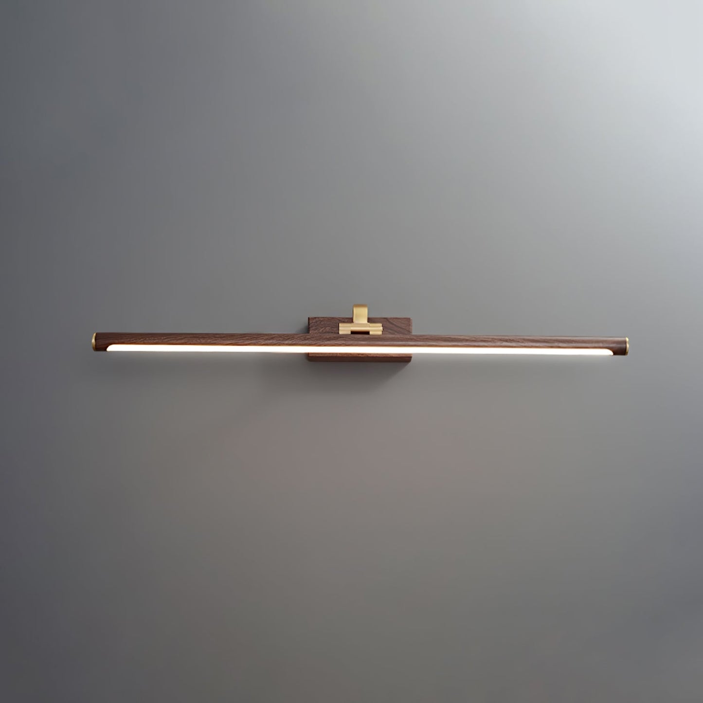 Walnut Color Linear LED Wall light fixture Wall Light