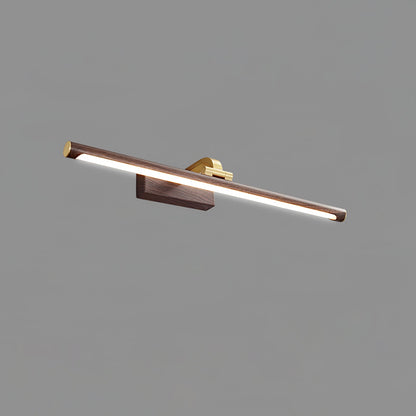 Walnut Color Linear LED Wall light fixture Wall Light