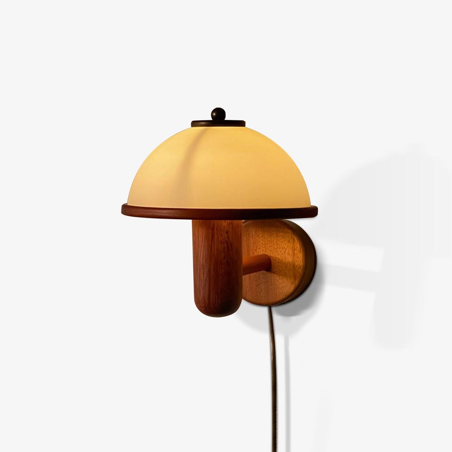 Mushroom Wood Sconce Wall Lamp