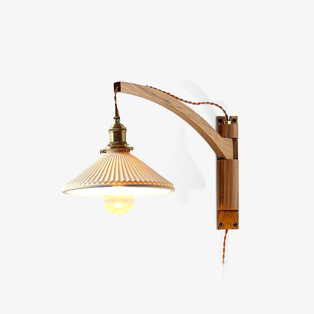 Walnut Swing Arm Wall-mounted lamp Wall Lamp