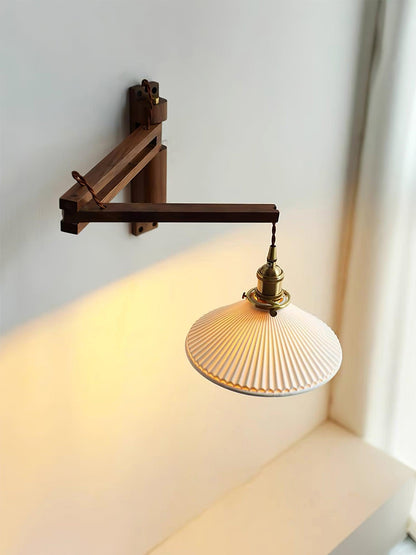 Walnut Swing Arm Wall-mounted lamp Wall Lamp