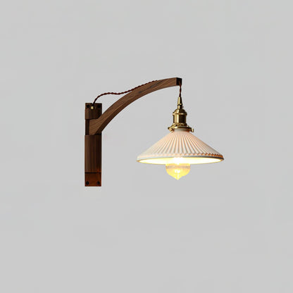 Walnut Swing Arm Wall-mounted lamp Wall Lamp