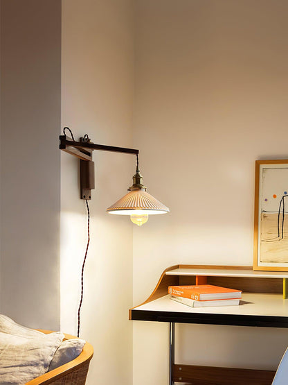 Walnut Swing Arm Wall-mounted lamp Wall Lamp