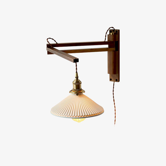 Walnut Swing Arm Wall-mounted lamp Wall Lamp