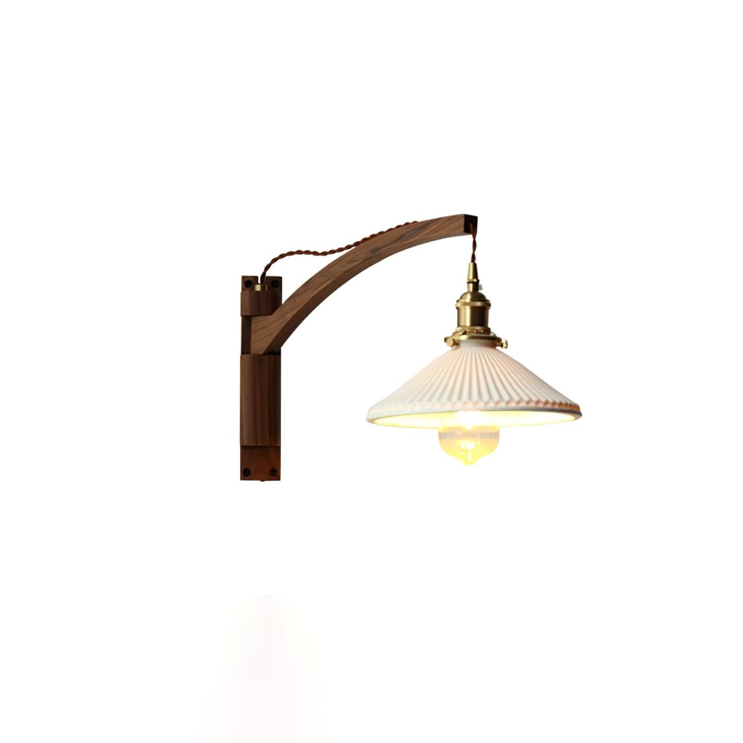 Walnut Swing Arm Wall-mounted lamp Wall Lamp