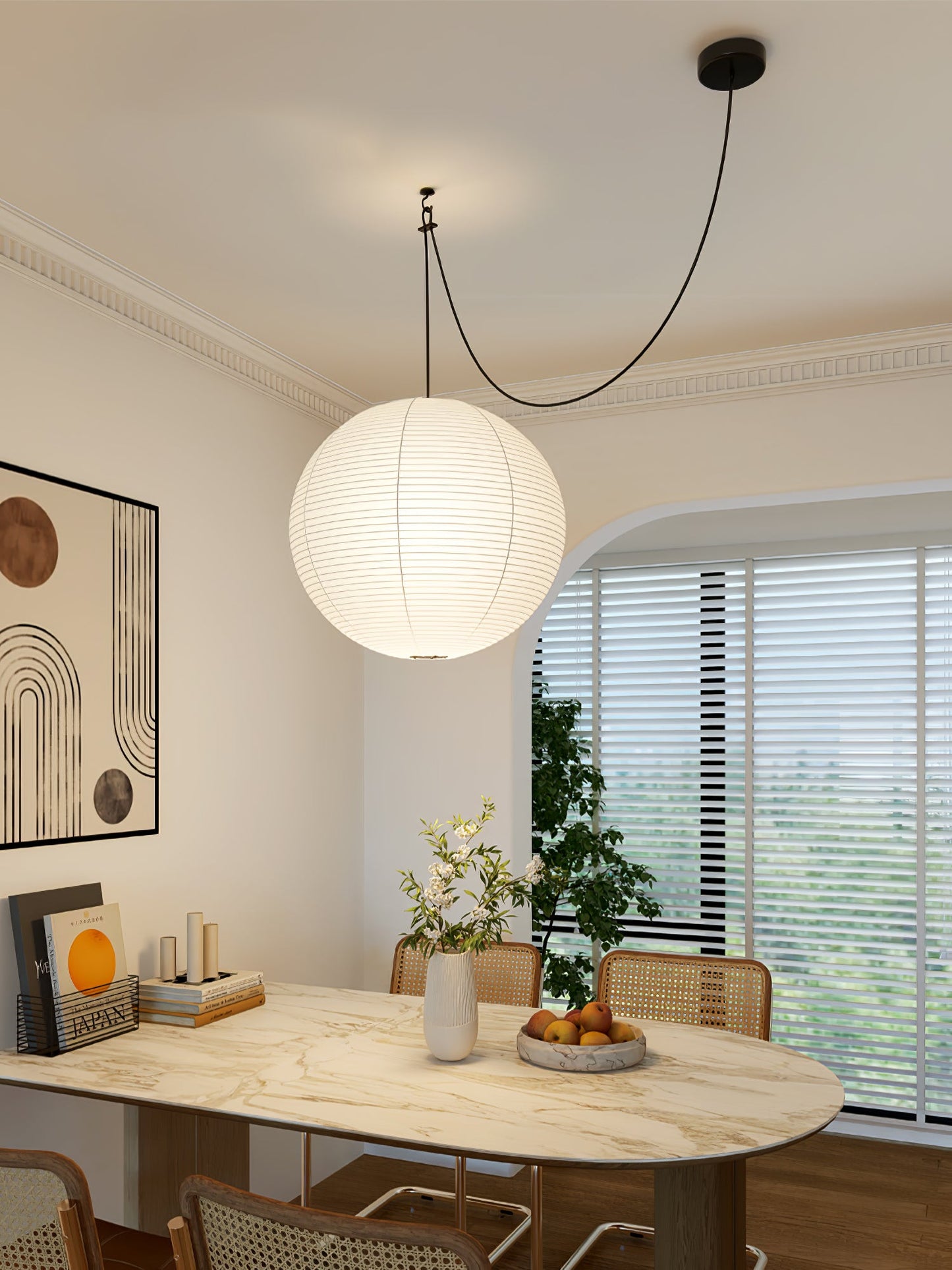 Washi Paper A Hanging light Pendant Lamp