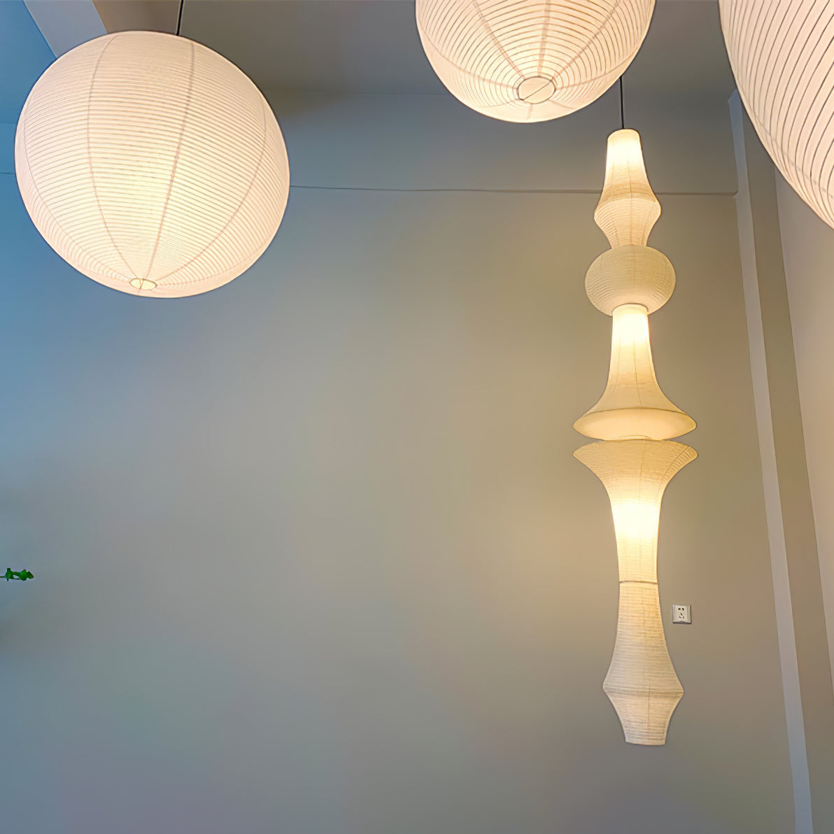 Washi Paper E Ceiling light fitting Pendant Light