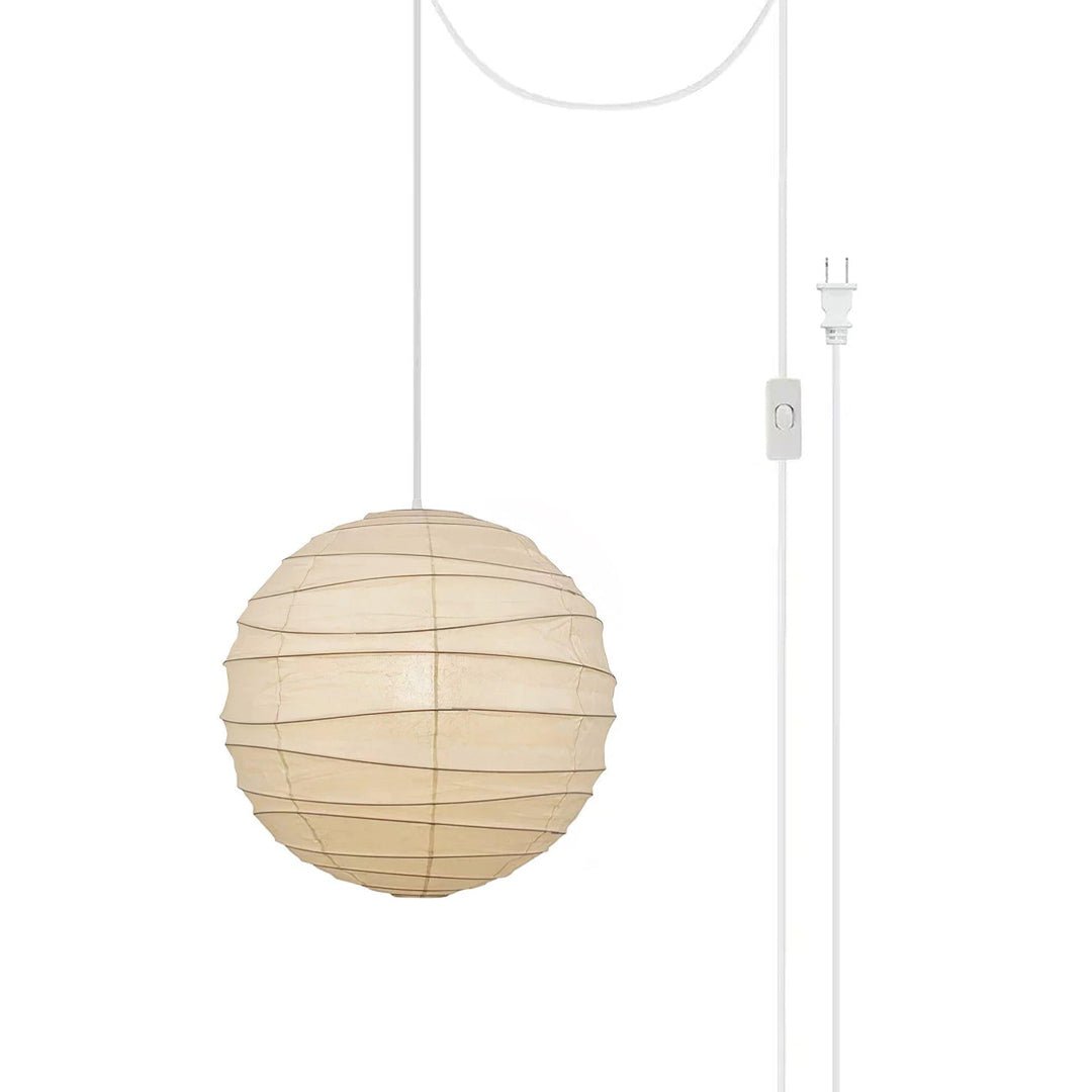 Washi Paper Hanging light Pendant Swag Lamp