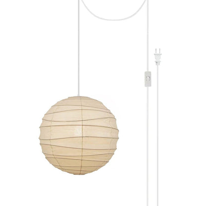 Washi Paper Hanging light Pendant Swag Lamp