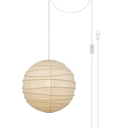 Washi Paper Hanging light Pendant Swag Lamp