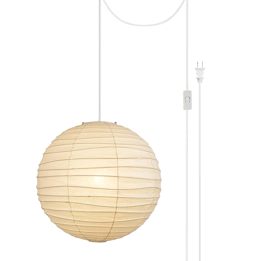 Washi Paper Hanging light Pendant Swag Lamp