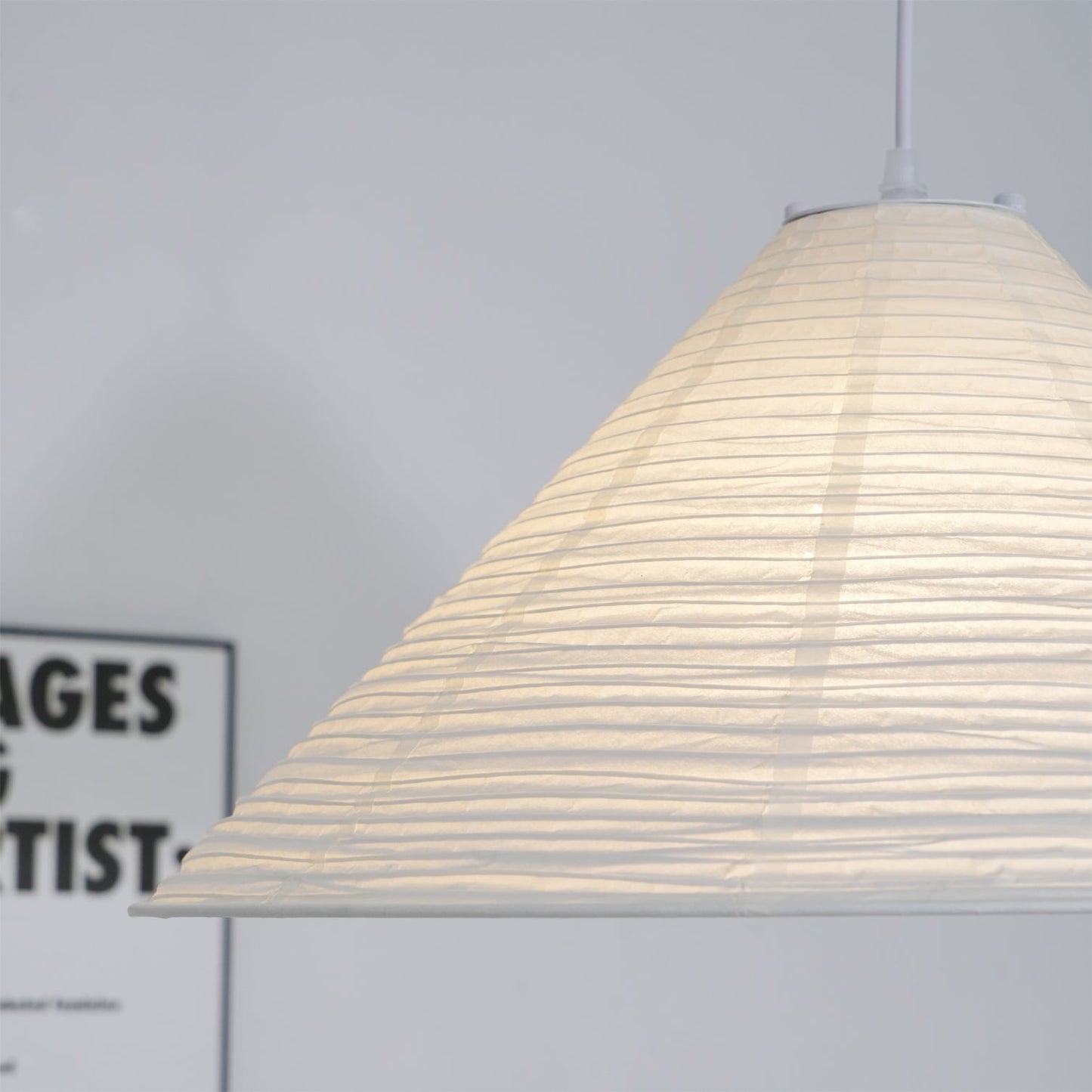 Washi Paper Pyramid Houselight Pendant Lamp