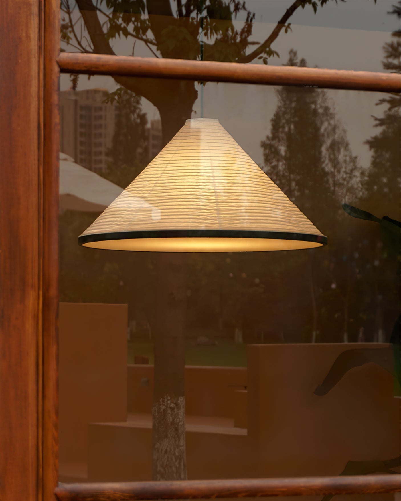 Washi Paper Pyramid Houselight Pendant Lamp