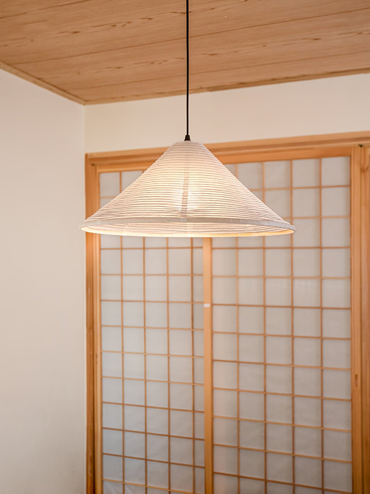 Washi Paper Pyramid Houselight Pendant Lamp