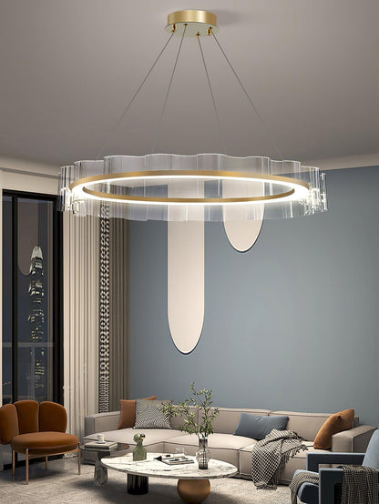 Water Wave Glass Candelabrum Chandelier