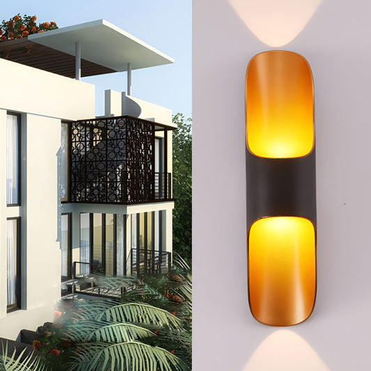 Waterproof Up and Down Lights LED Modern Outdoor Wall Sconces Lighting