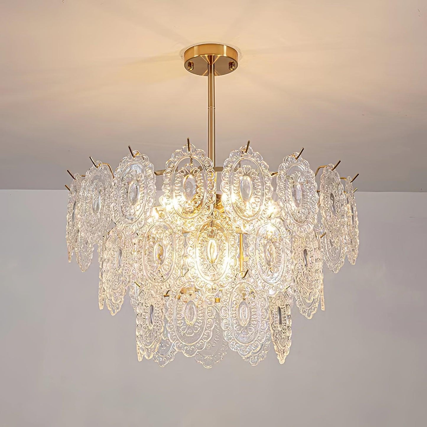 Wave Glass Electrolier Chandelier