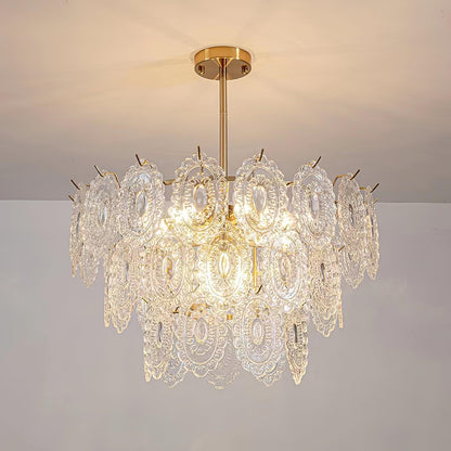 Wave Glass Electrolier Chandelier