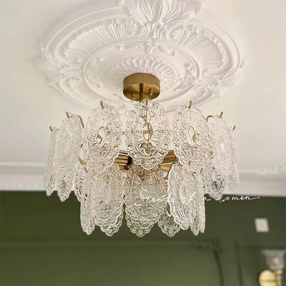 Wave Glass Electrolier Chandelier