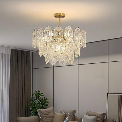 Wave Glass Electrolier Chandelier