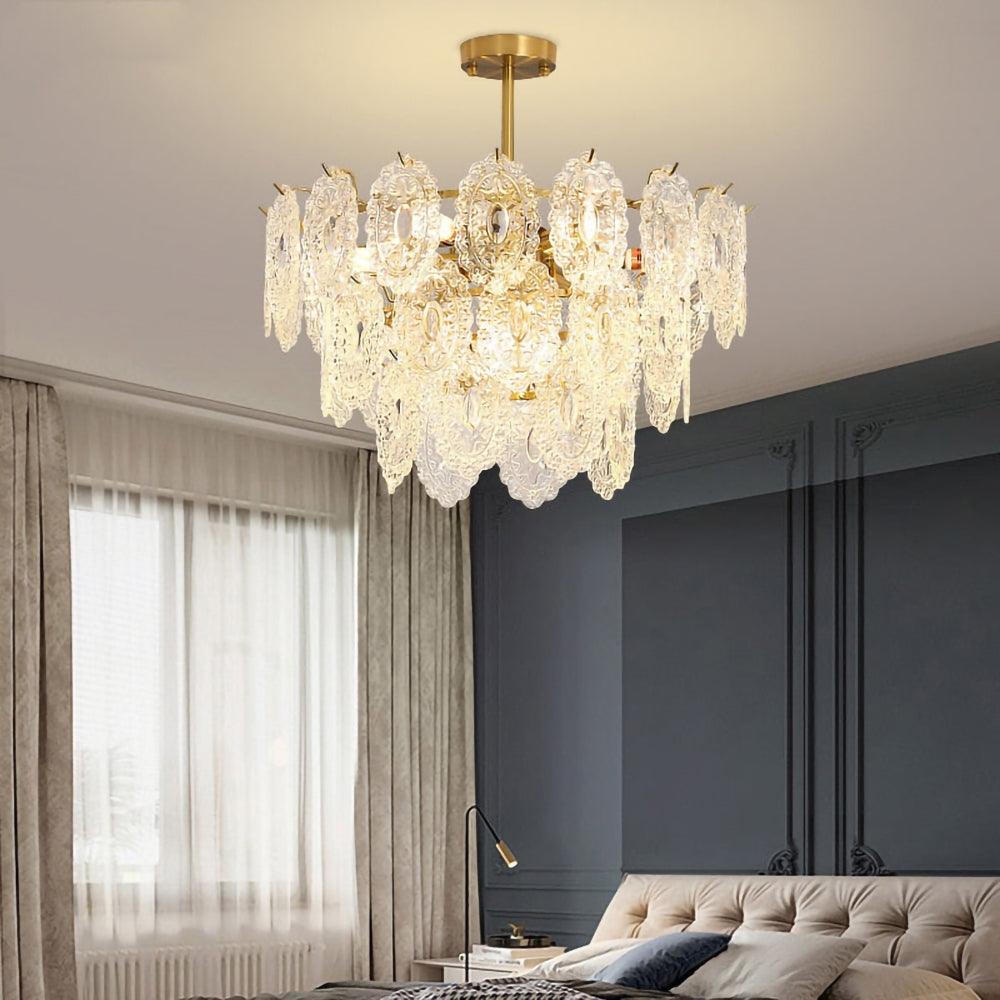 Wave Glass Electrolier Chandelier