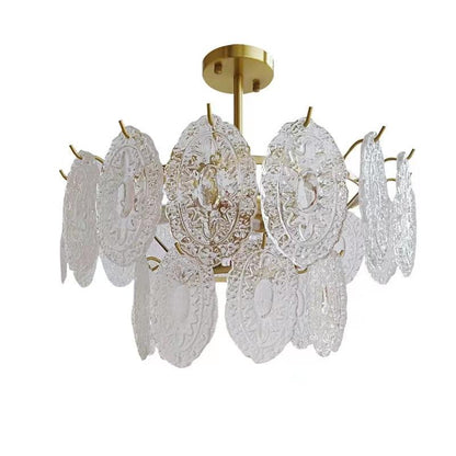 Wave Glass Electrolier Chandelier