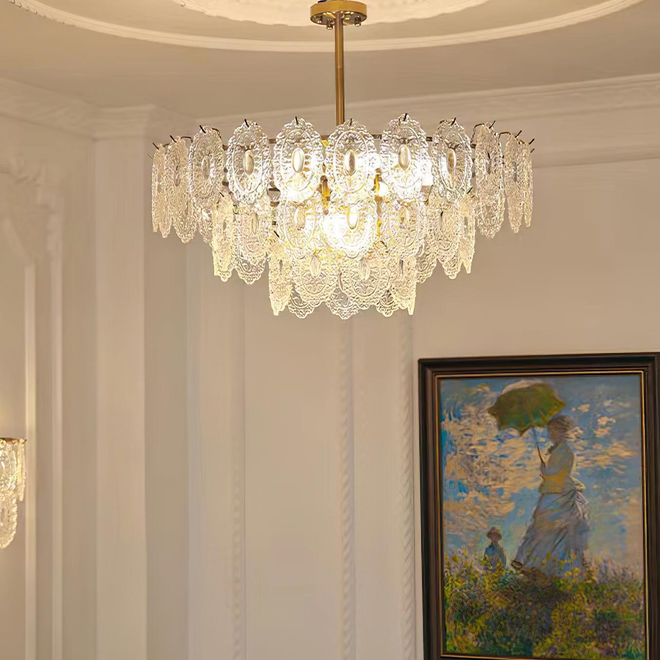 Wave Glass Electrolier Chandelier